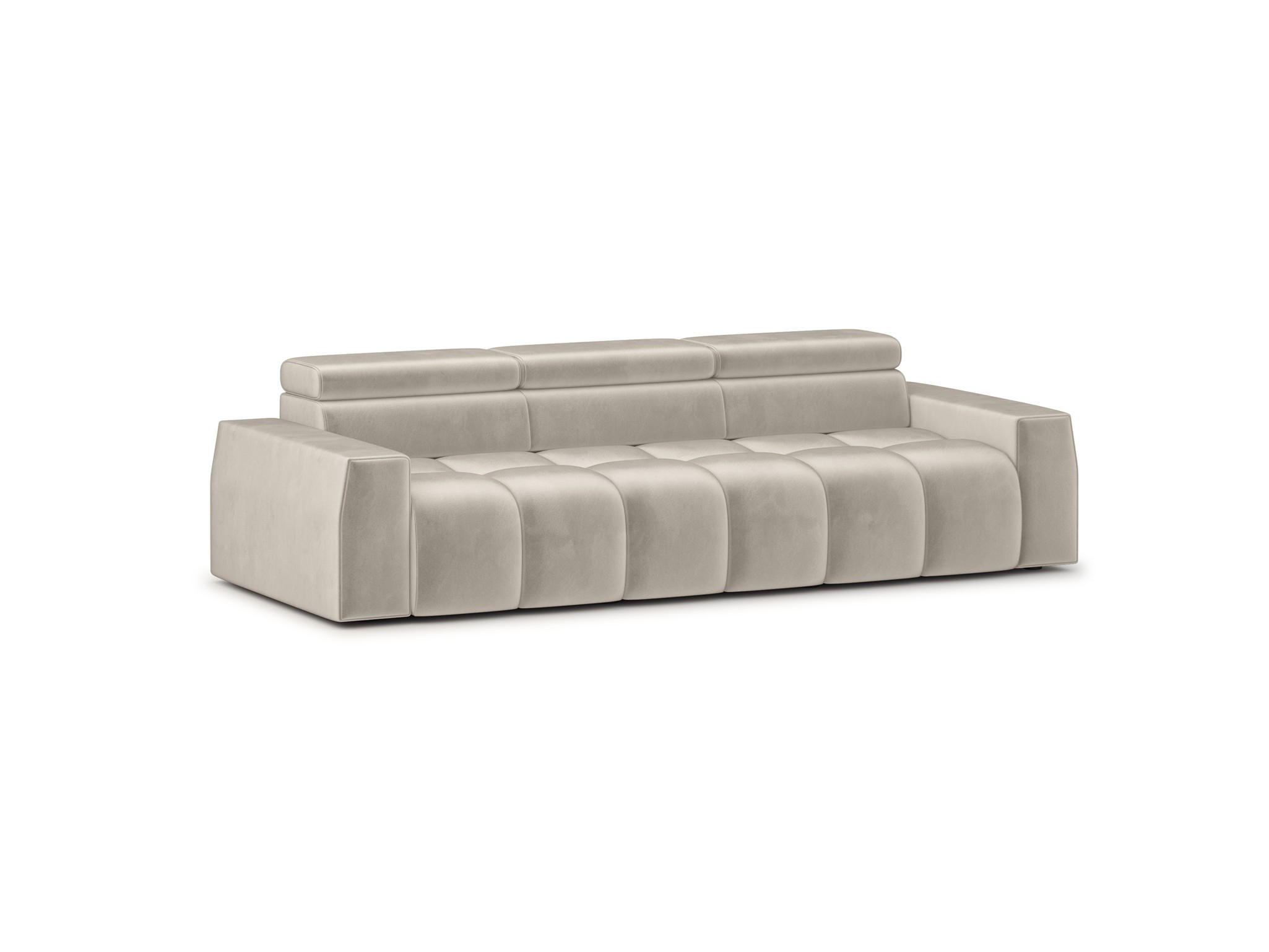 SOFA Darcy - Beige, Holzwerkstoff/Textil (303/98/115cm) - Fun Möbel