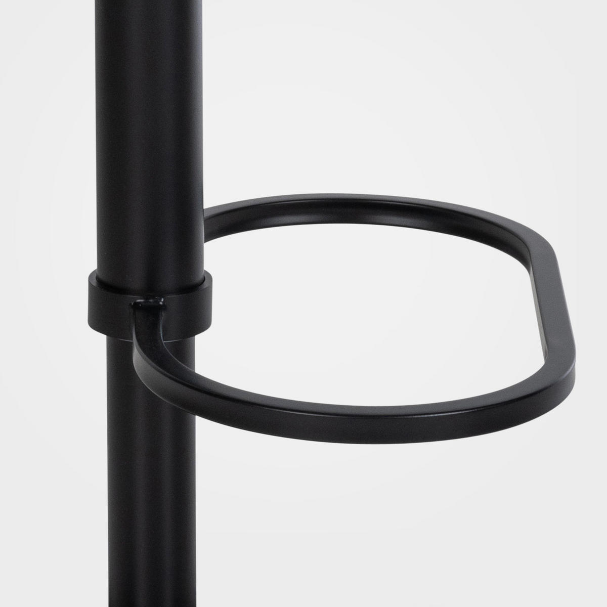 BARHOCKER Filz Anthrazit - Anthrazit/Schwarz, Textil/Metall (64/88/45cm) - CLP