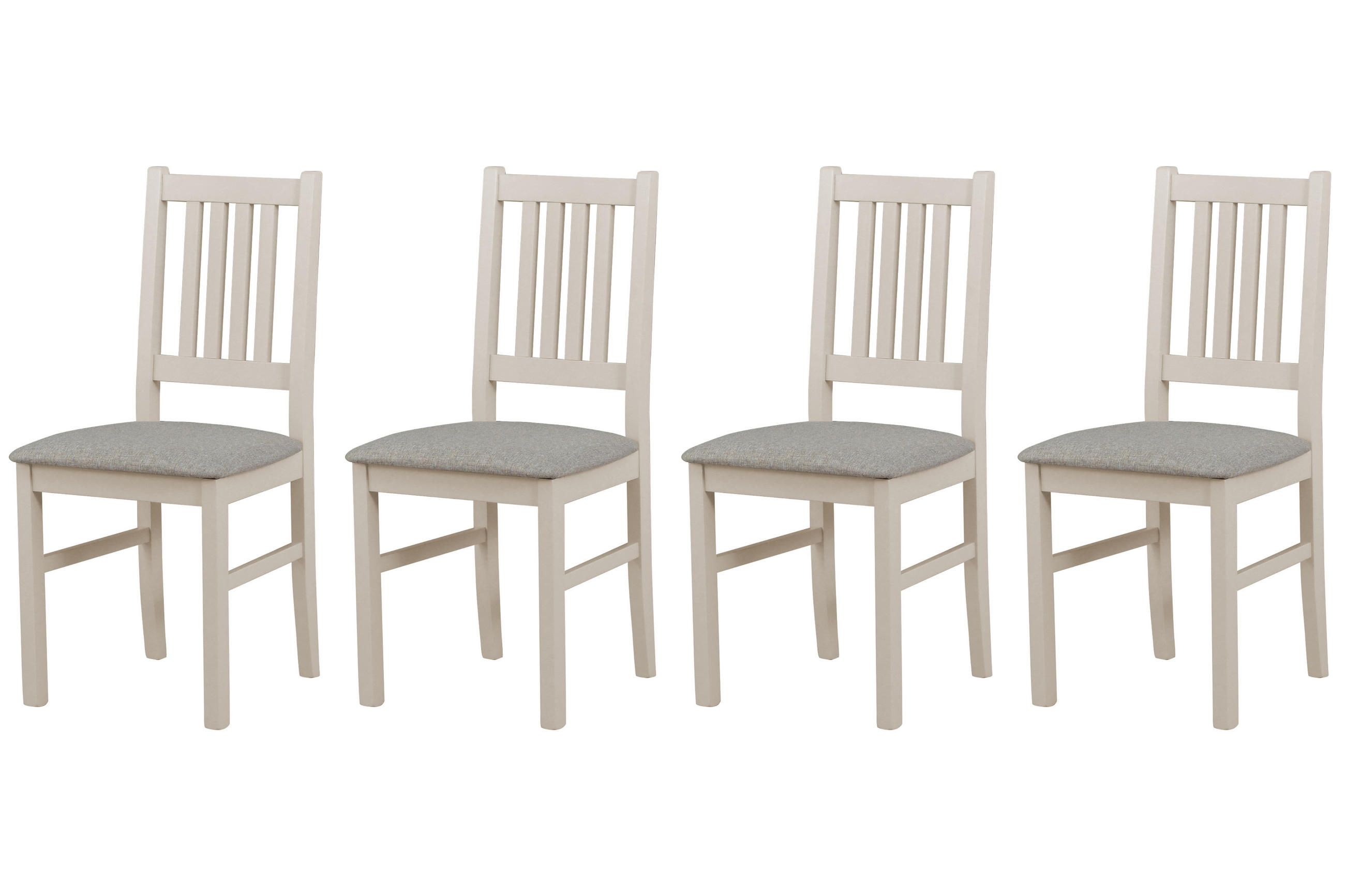 STUHL Bos 1 (4er Set) - Beige/Cappuccino, Holz (43/94/40cm) - Leaf Design