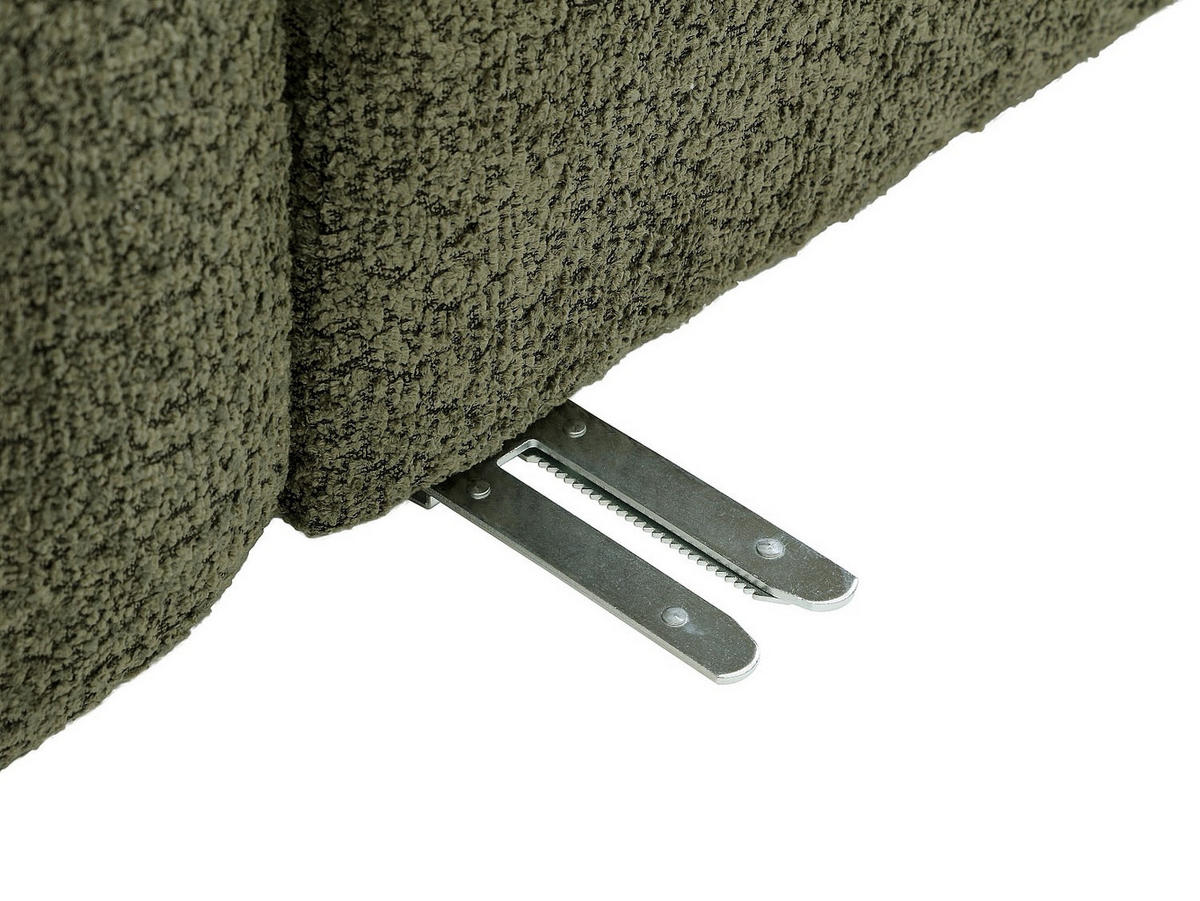 MODULIERBARES Sofa - 3 Personen - stoff - grün Danepi - Grün, Holz/Textil (268/69/94cm) - Vente-Unique