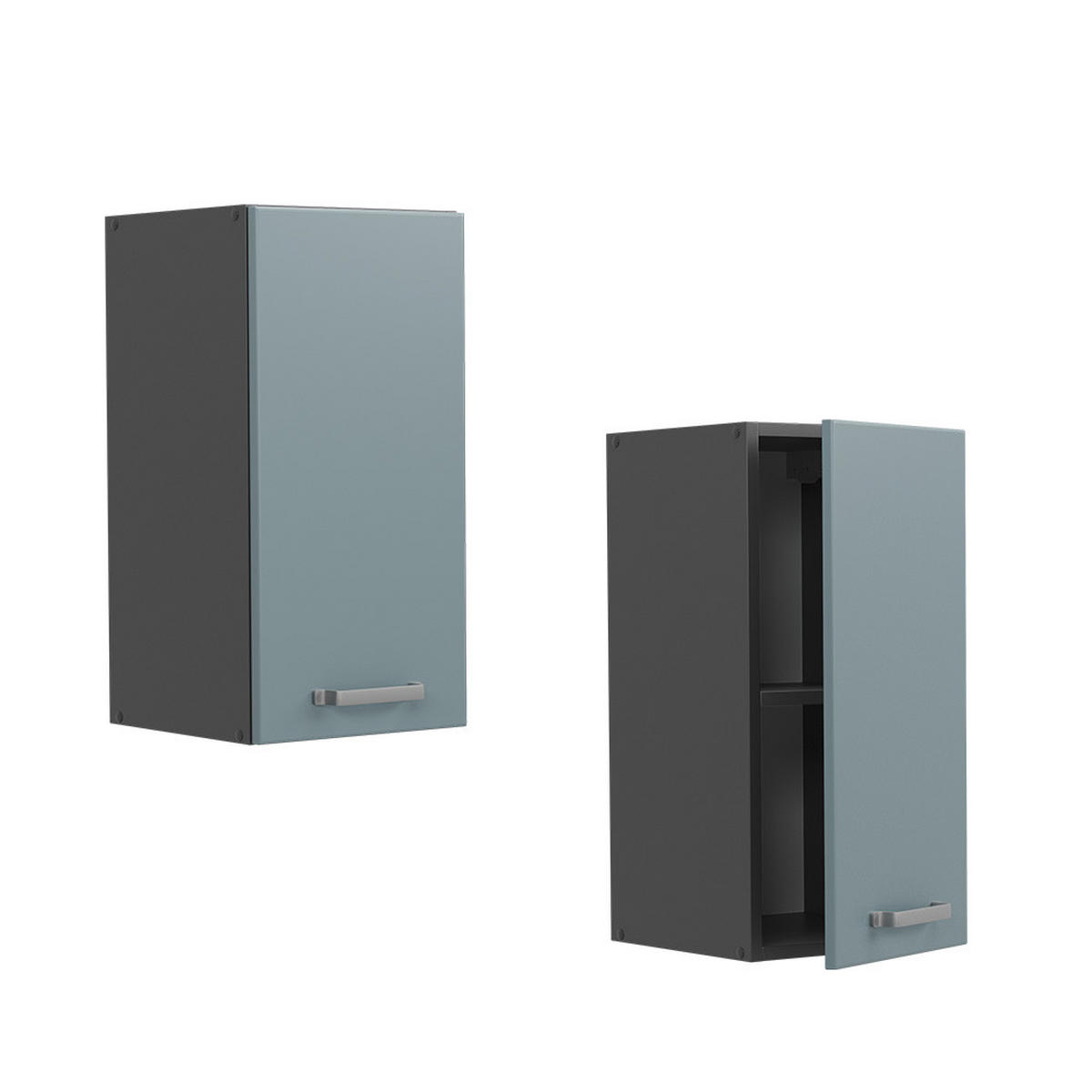 HÄNGESCHRANK R-Line Blau-Grau 30 cm - Anthrazit/Blaugrau, Holzwerkstoff (30/60/31cm) - Vicco