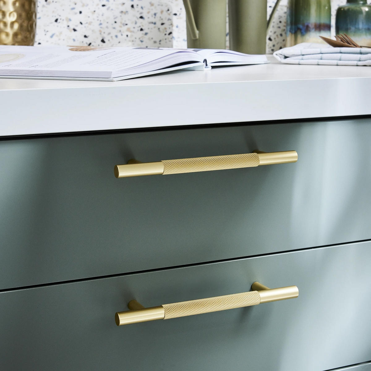 MÖBELGRIFF Gold 10er-Set 96 mm - Goldfarben, Metall (1.2/2.3/10.5cm)