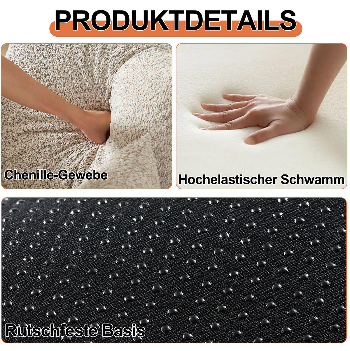 ROZKLADACIA pohovka zo ženilky khaki, rozkladací modul 2v1 s úložným priestorom v podrúčke - prírodná farba, textil (181.6/49.5/94cm) - BEAOK
