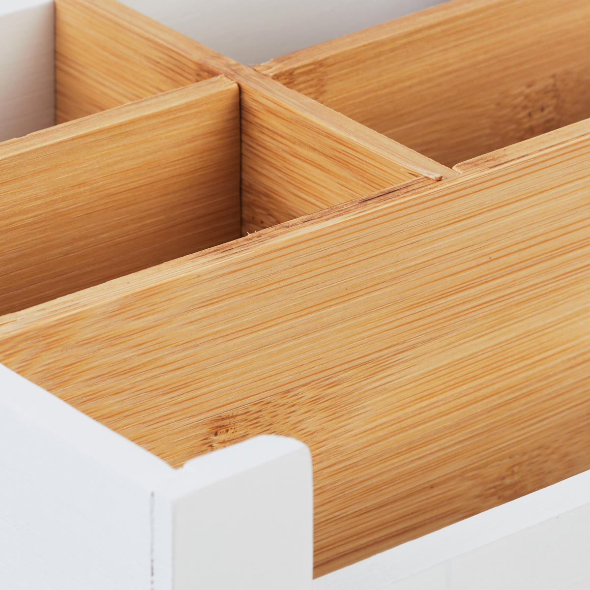 SCHREIBTISCH-ORGANIZER - Weiß, Holz (15/18/9.5cm) - Relaxdays