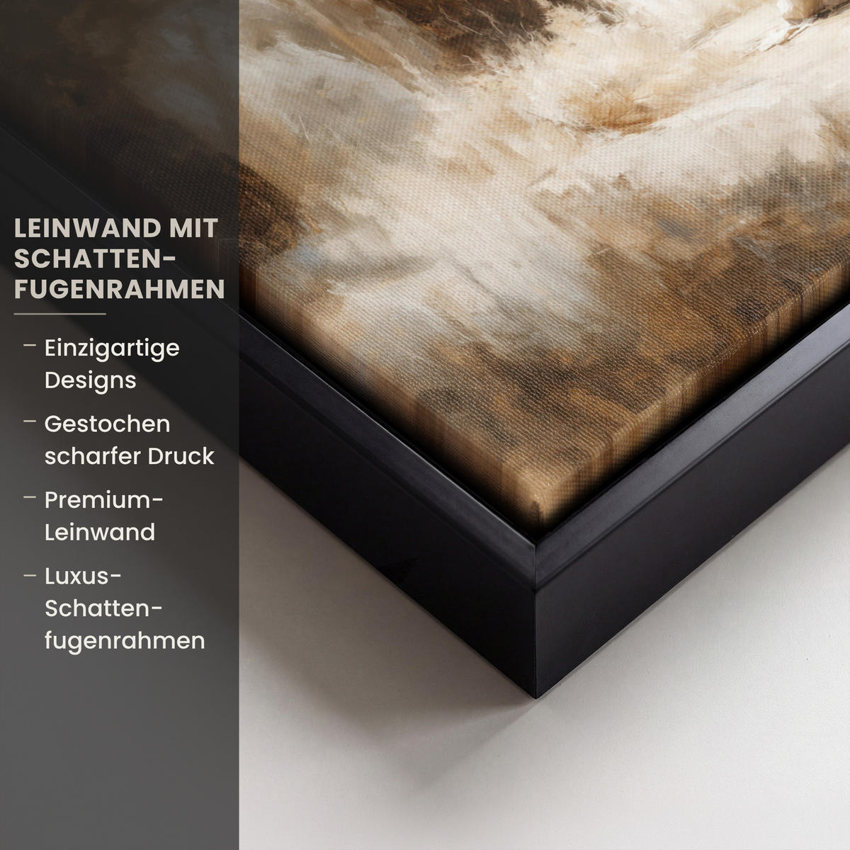LEINWAND Bilder mit Rahmen - Jesus - Kniend - Waldlandschaft - Betend - 30x20 - Beige, Textil (30/20cm) - MuchoWow