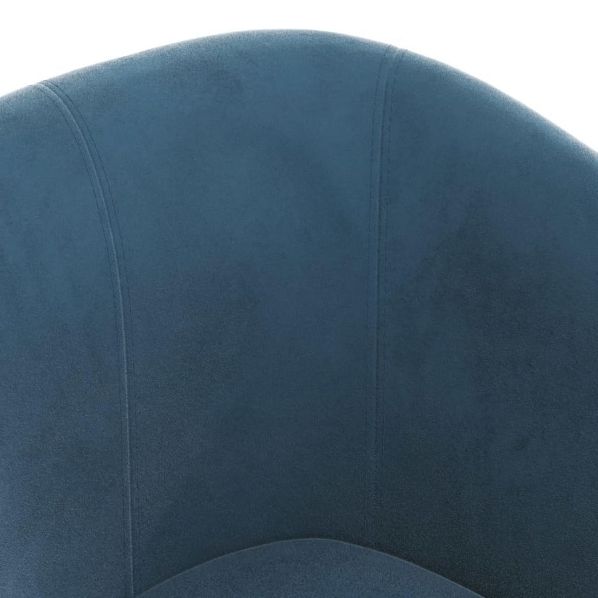 CLUBSESSEL Dunkelblau Samt - Dunkelblau, Textil (56/68/70cm) - vidaXL