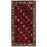 TEPPICH Gashgai Rot 198/106 cm Schurwolle - Rot, Textil (106/198cm) - Looma