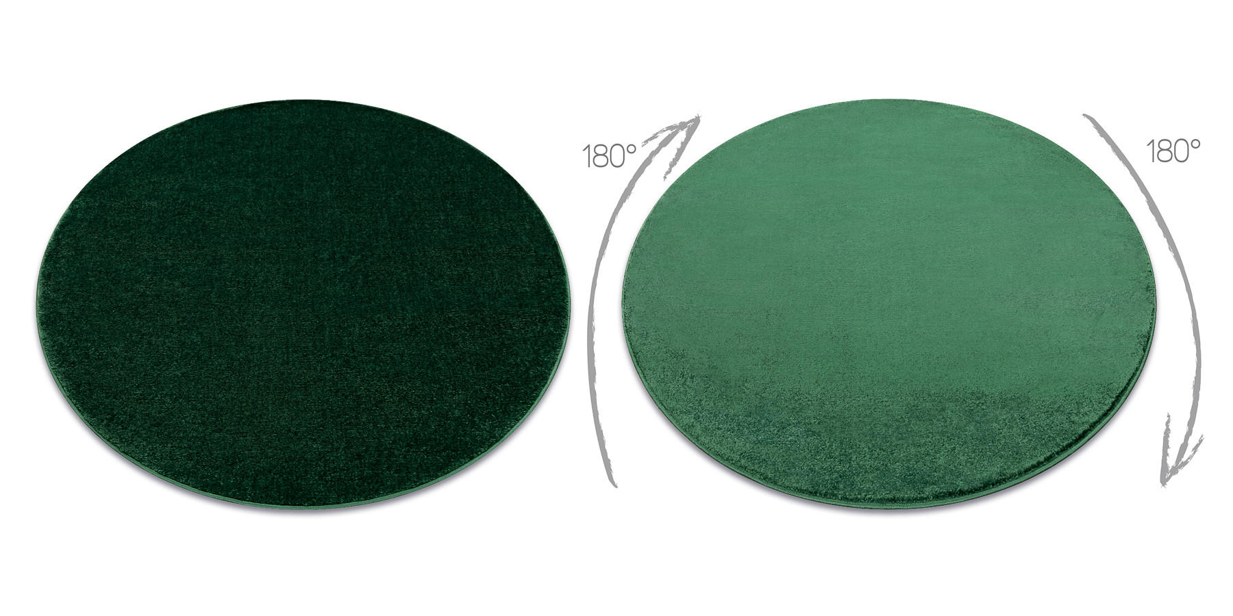 TEPPICH Softy 120 cm - Pastellgrün, Textil (120/120cm) - rugsX