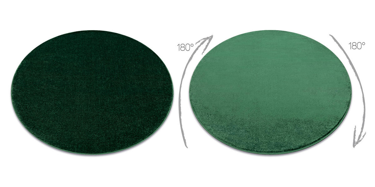 TEPPICH Softy 120 cm - Pastellgrün, Textil (120/120cm) - rugsX