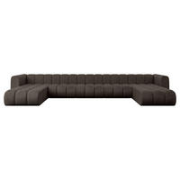 WOHNLANDSCHAFT modulares Sofa Joren-U3 - 501x177x70 cm Braun - Braun, Holzwerkstoff/Textil (501/70/177cm) - ALTDECOR