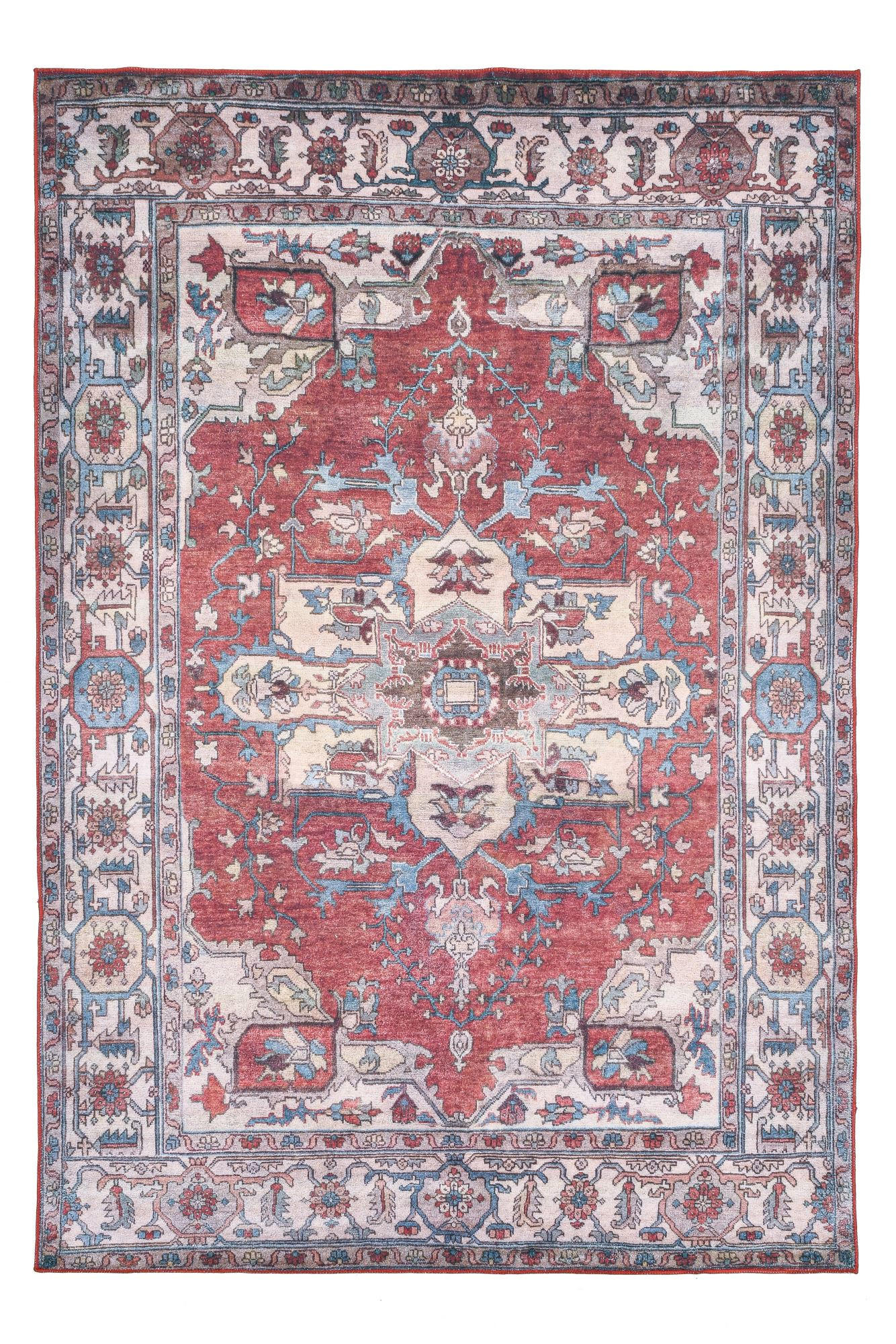 Gino Falcone Vintage-Teppich Rot 90x160 cm