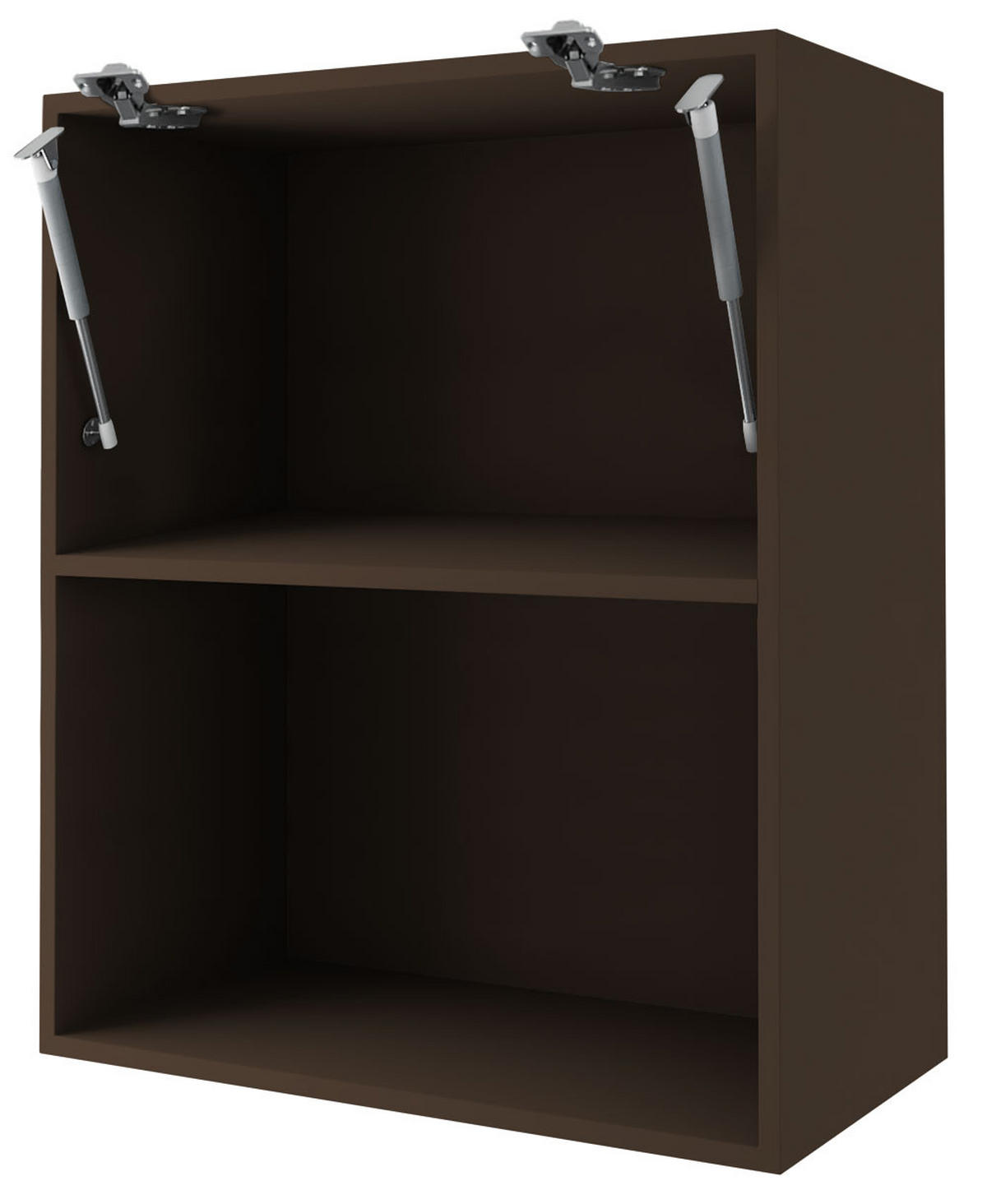 MIKROWELLENUMBAUSCHRANK Kvantum W2MK/60 Weiß Matt / Lava Matt 60 / 32,5 / 72cm - Dunkelgrau/Weiß, Holz/Holzwerkstoff (60/72/32.5cm) - Feldmann-Wohnen