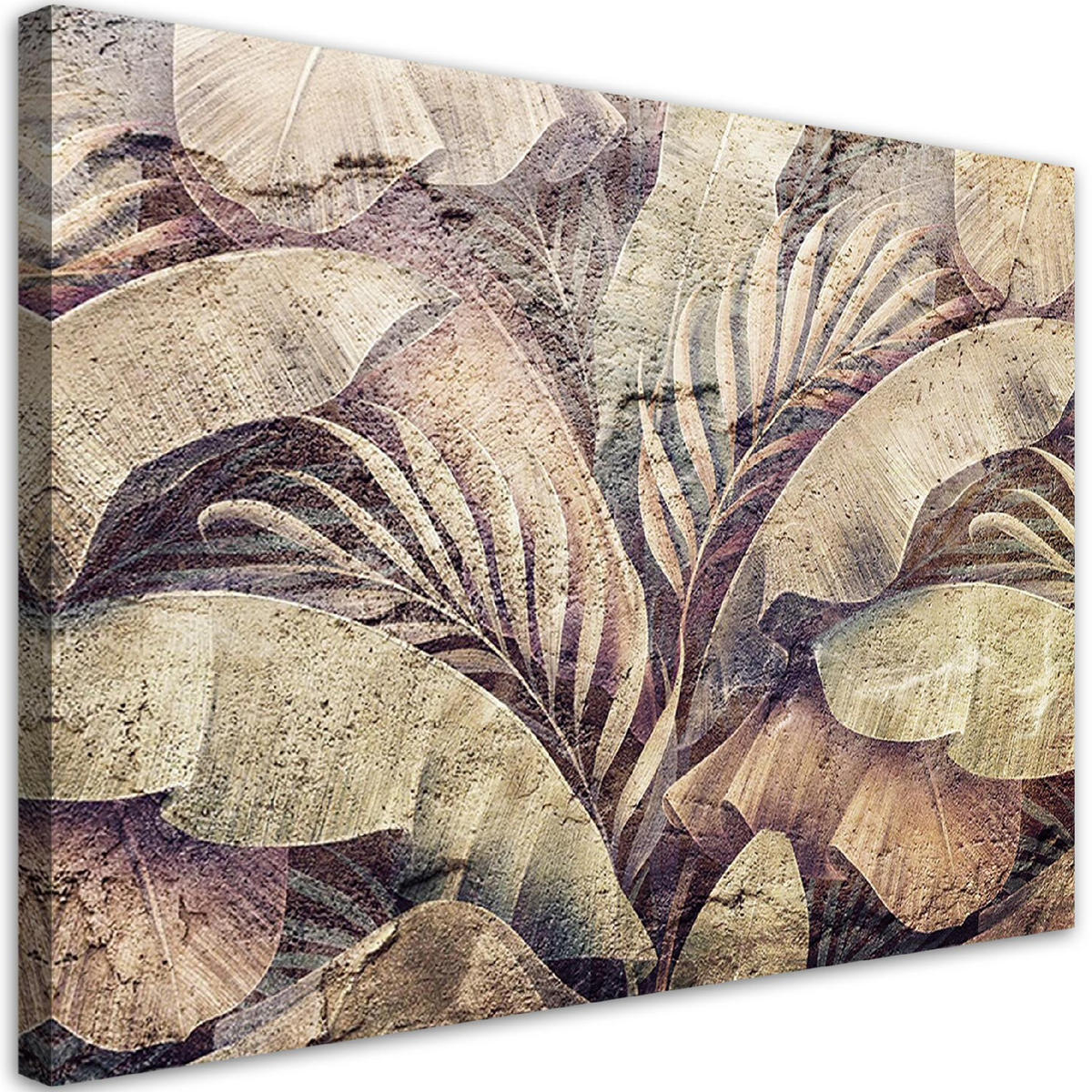 WANDBILD palmen dschungel blätter natur - Grün, Textil (60/40cm) - Feeby