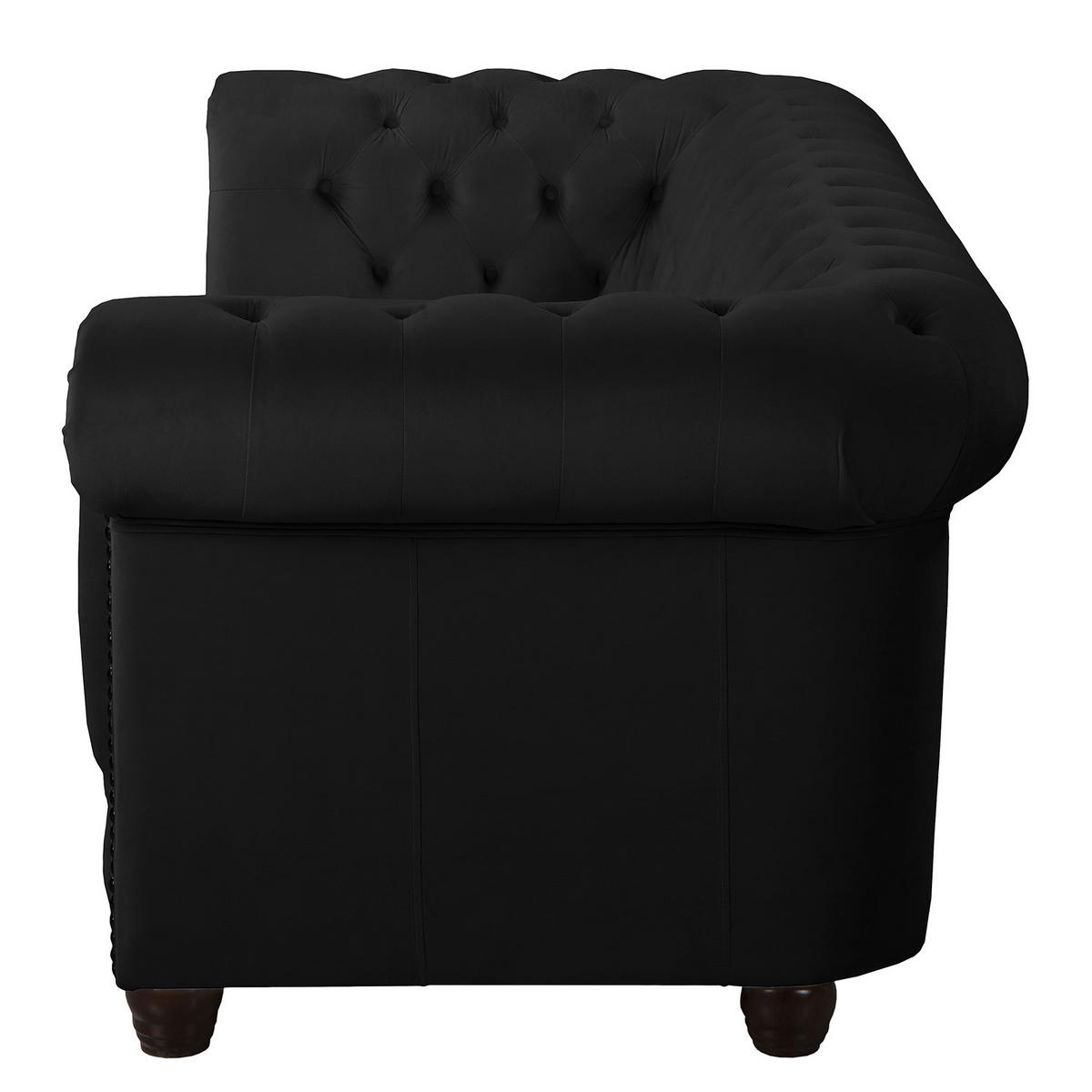 3-SITZER SOFA - Schwarz, Textil (203/72/86cm) - home24