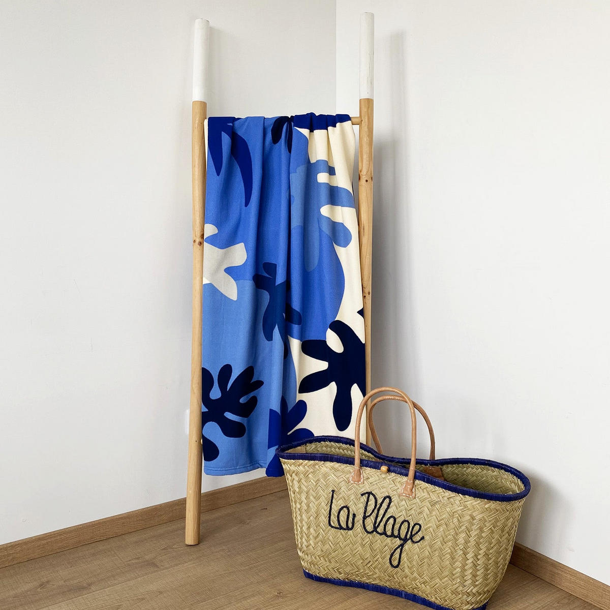 MIKROFASER STRANDTUCH Coralina 90x170 250g/m² blau - Blau, Textil (90/170cm) - LE COMPTOIR DE LA PLAGE