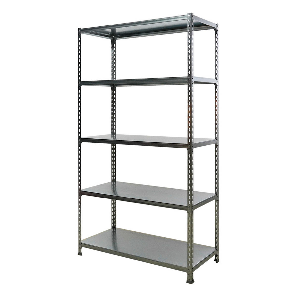 SCHWERLASTREGAL Big Metal Shark HxBxT 200 x 110 x 50 cm Fachlast 200 kg Verzinkt - Silberfarben, Metall (110/200/50cm) - PROREGAL