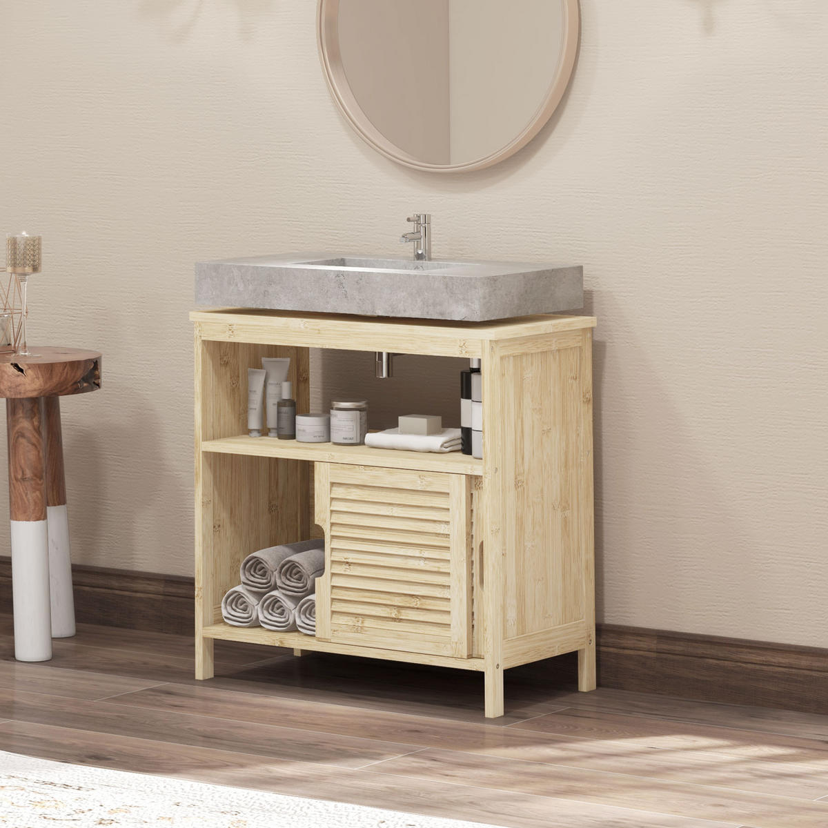 HÄNGESCHRANK Naturholz 1 Stück - Beige, Kunststoff (60/60/30cm) - GiPP