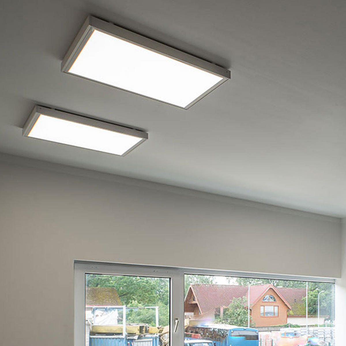 LED DECKENLEUCHTE Aufbau Weiß - Weiß, Metall (14/14/2.4cm)