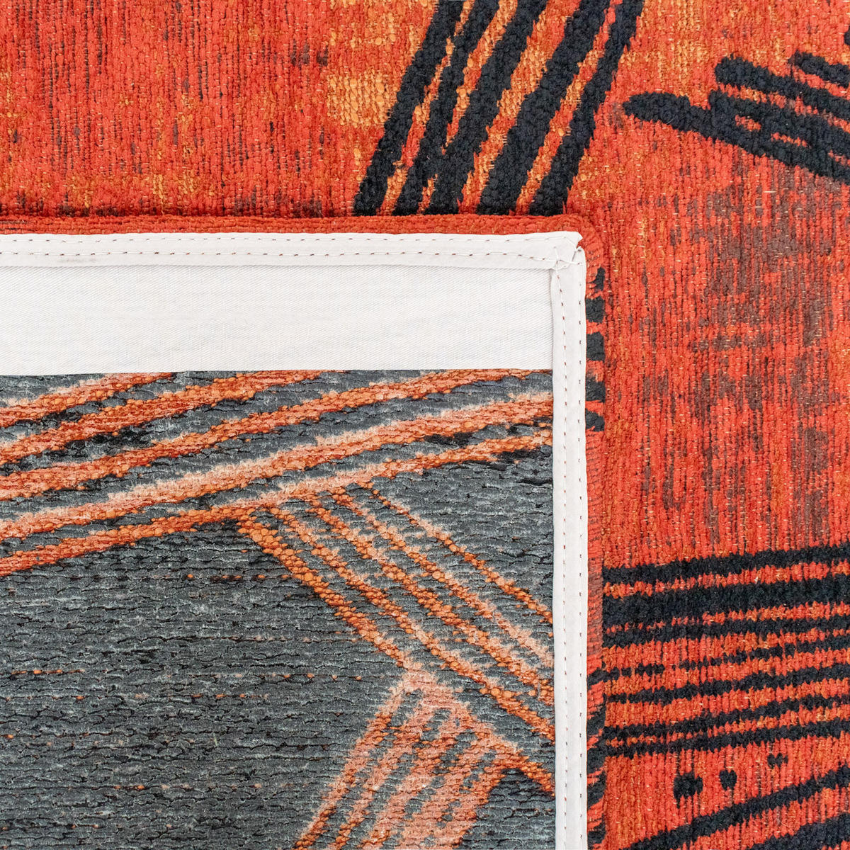 PREPROGA Kanji Ginger Chocolat 200/280 cm - rdeča, umetna masa/tekstil (200/280cm) - Louis De Poortere