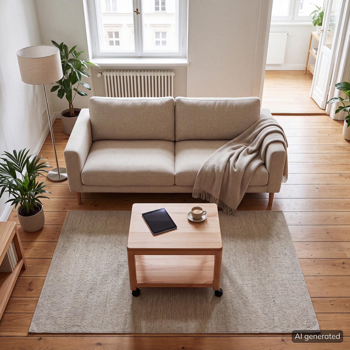 COUCHTISCH - Braun, Holz (40/50/40cm) - home24