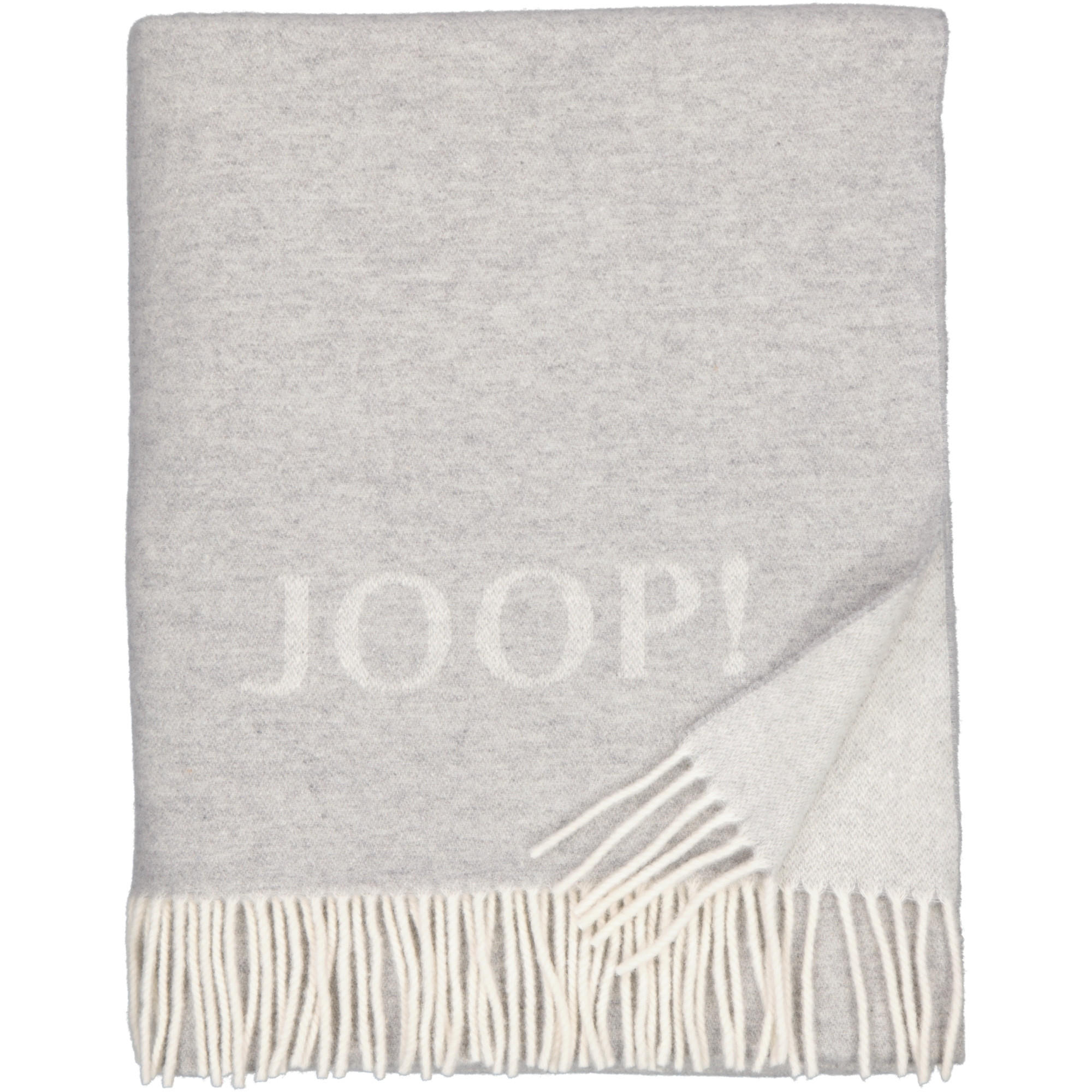 WOHNDECKEN FINE-DOUBLEFACE SILBER-NATUR - Grau, Textil (130/180cm) - Joop!