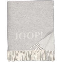 WOHNDECKEN FINE-DOUBLEFACE SILBER-NATUR - Grau, Textil (130/180cm) - Joop!