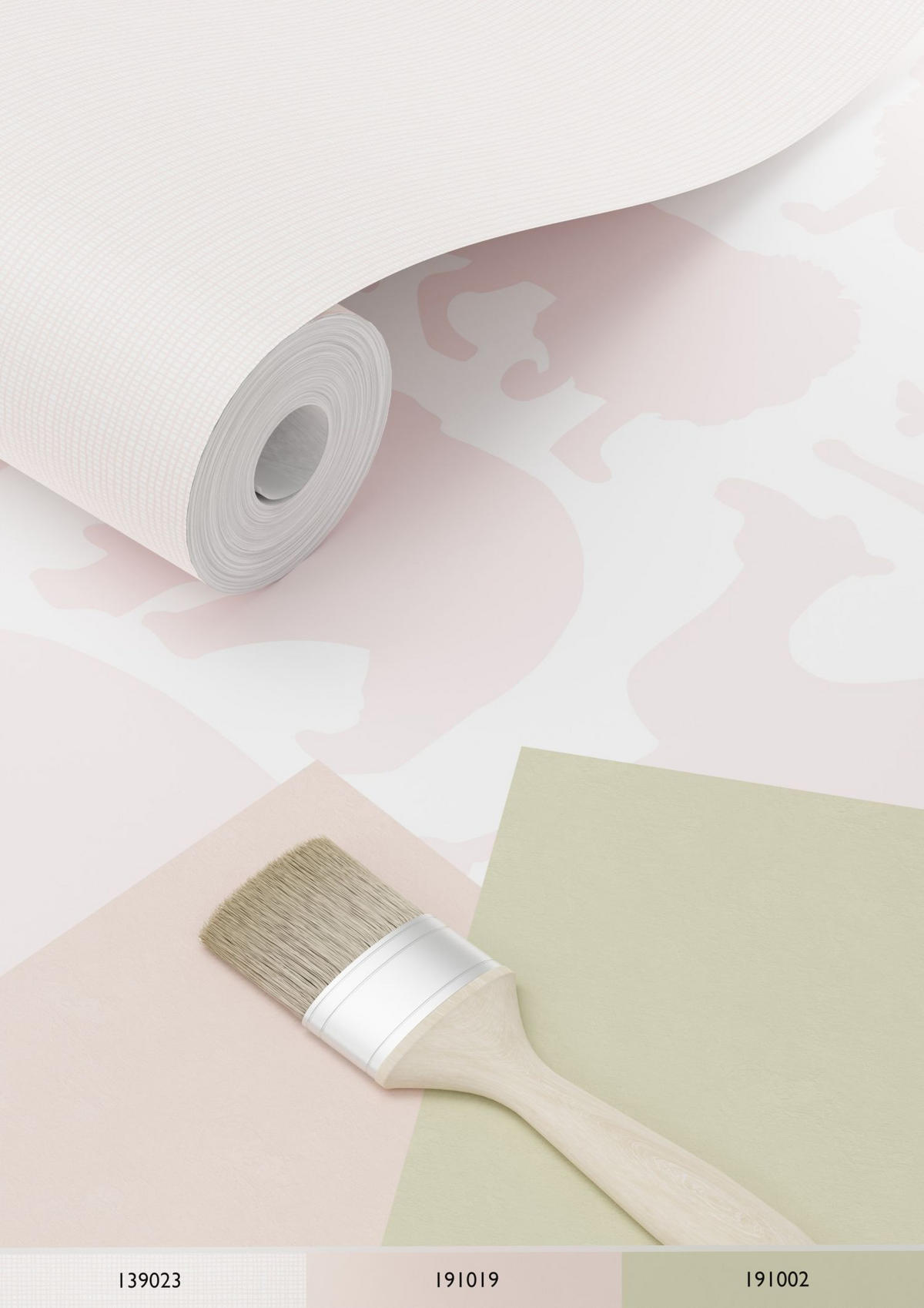TAPETE Tiere 53 cm x 10.05 m - Pink, Papier (53/0.1cm) - ESTAhome
