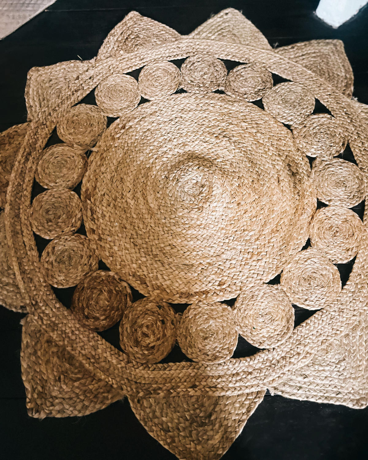 KURZFLOR-TEPPICH Araban 120/120 cm - Beige, Naturmaterialen (120/120cm) - Beliani
