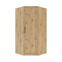 ECKKLEIDERSCHRANK KLEIDERSCHRANK SAM SR4 95 / 190 / 95 cm Eiche Artisan - Eiche Artisan, Holzwerkstoff (95/190/95cm) - Deine Möbel 24