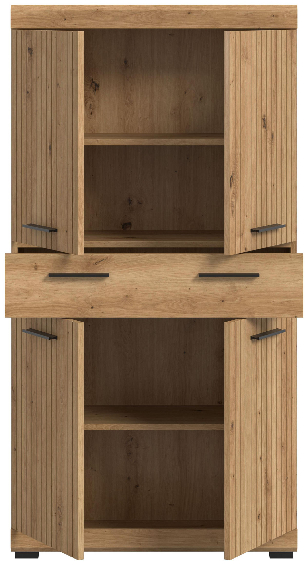 MIDISCHRANK SCOUT (B/H/T: ca. 74/141/31 cm) in Artisan Eiche Nachbildung/Artisan Eiche Nachbildung - Eiche Artisan, Holz (74/141/31cm)
