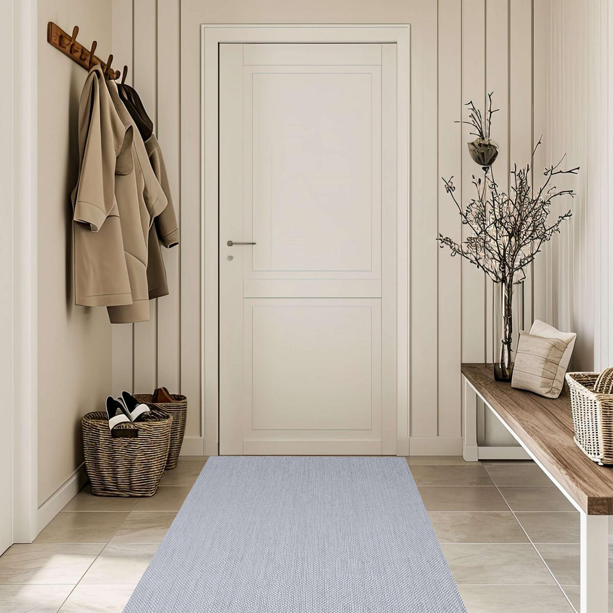 VINYL-LÄUFER, Teppichläufer, strapazierfähig, Premium-Qualität, Grau 80X900 cm - Grau, Kunststoff (80/900cm) - STORESDECO