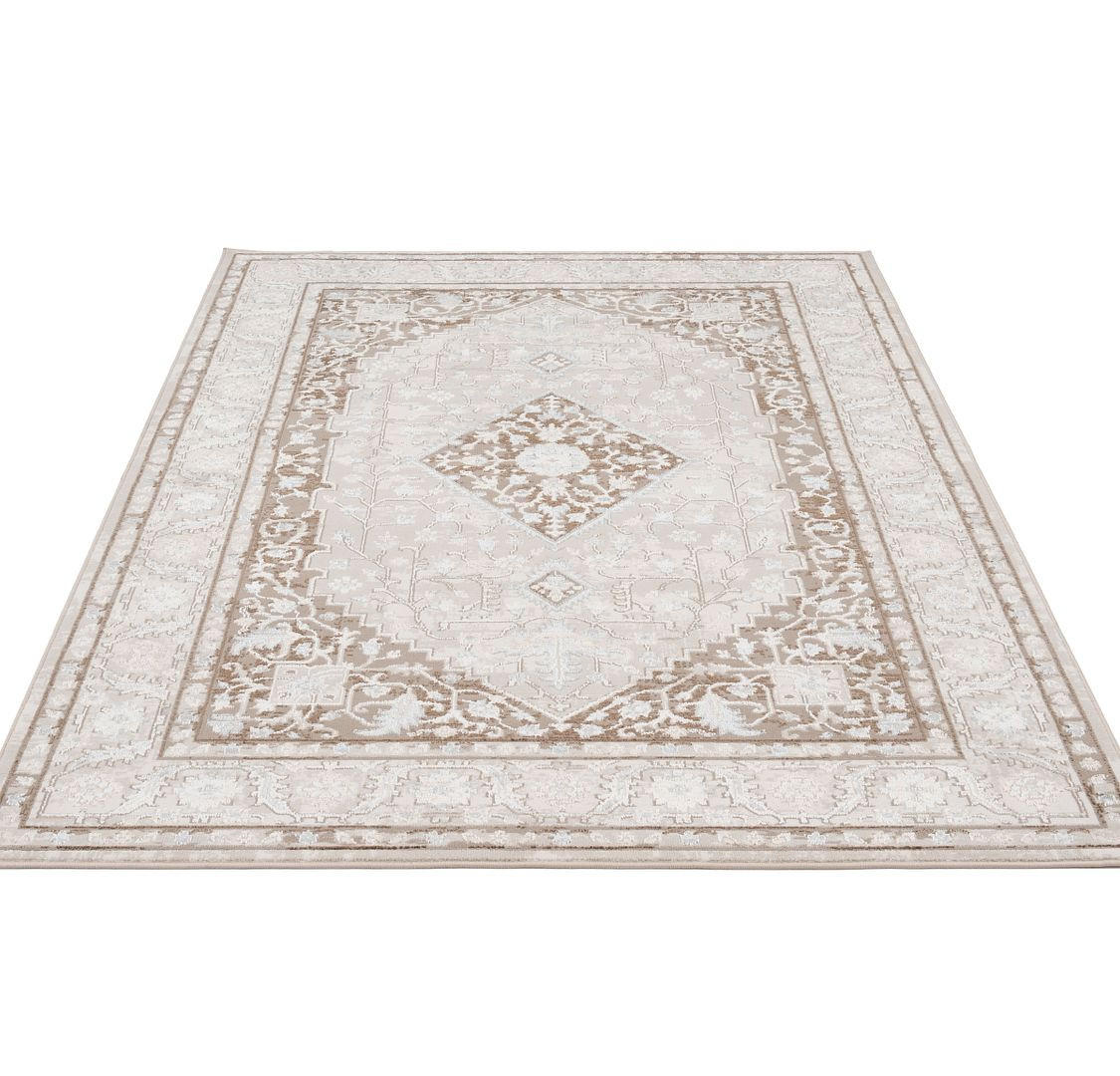 VINTAGE-TEPPICH Antares Artha Beige - Beige, Textil (119/170cm) - Kukoon Rugs
