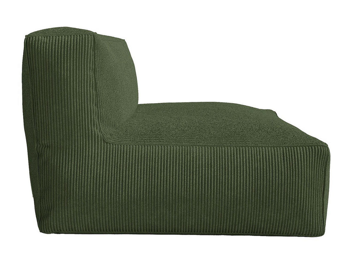 MODULIERBARES Sofa - 2 Personen - samt - grün Noumara - Grün, Textil (135/80/95cm) - Vente-Unique