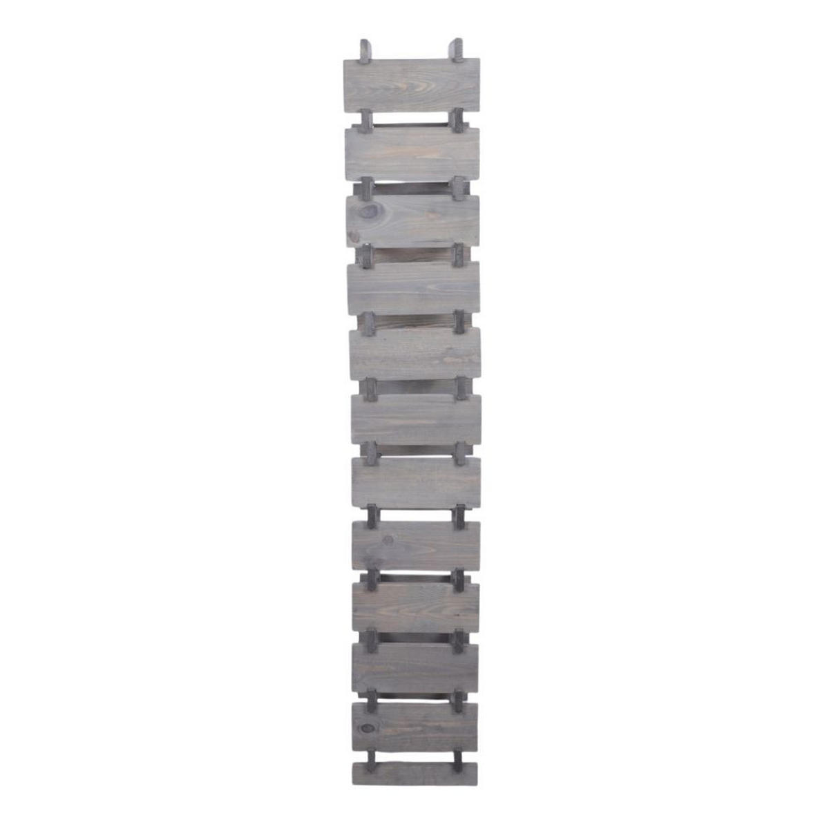 WEINREGAL VINOTECA FLEX PRO HxBxT 163x46x28cm 48 Flaschen auf 12 Ebenen Grau - Grau, Holz (46/163/28cm) - PROREGAL