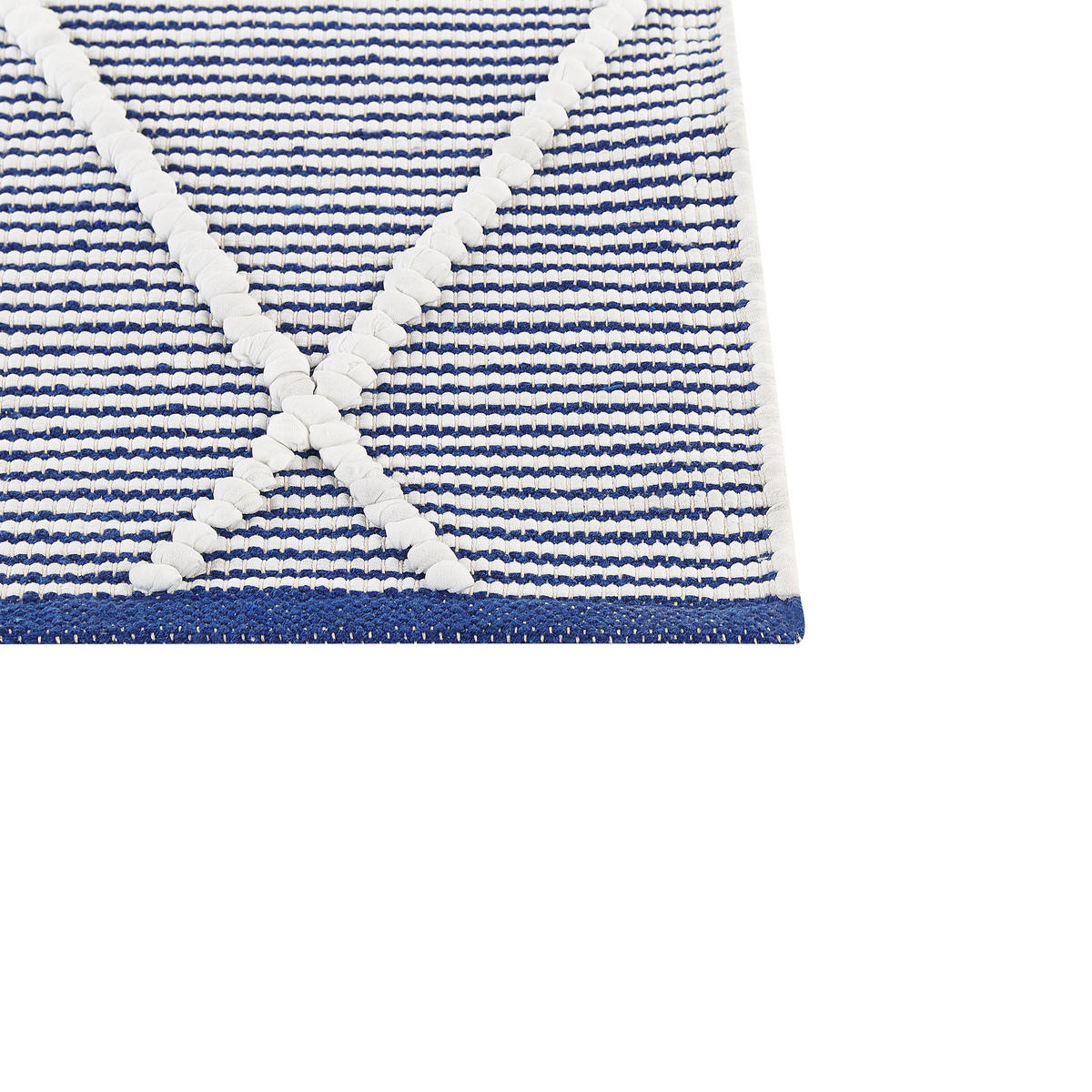 KURZFLOR-TEPPICH Synopa 150/80 cm - Weiß, Textil (80/150cm) - Beliani