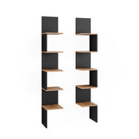 ECKREGAL Paolo Anthrazit 28 x 175.4 cm 2er Set - Honigeiche/Anthrazit, Holzwerkstoff (28/175.4/28cm) - Vicco