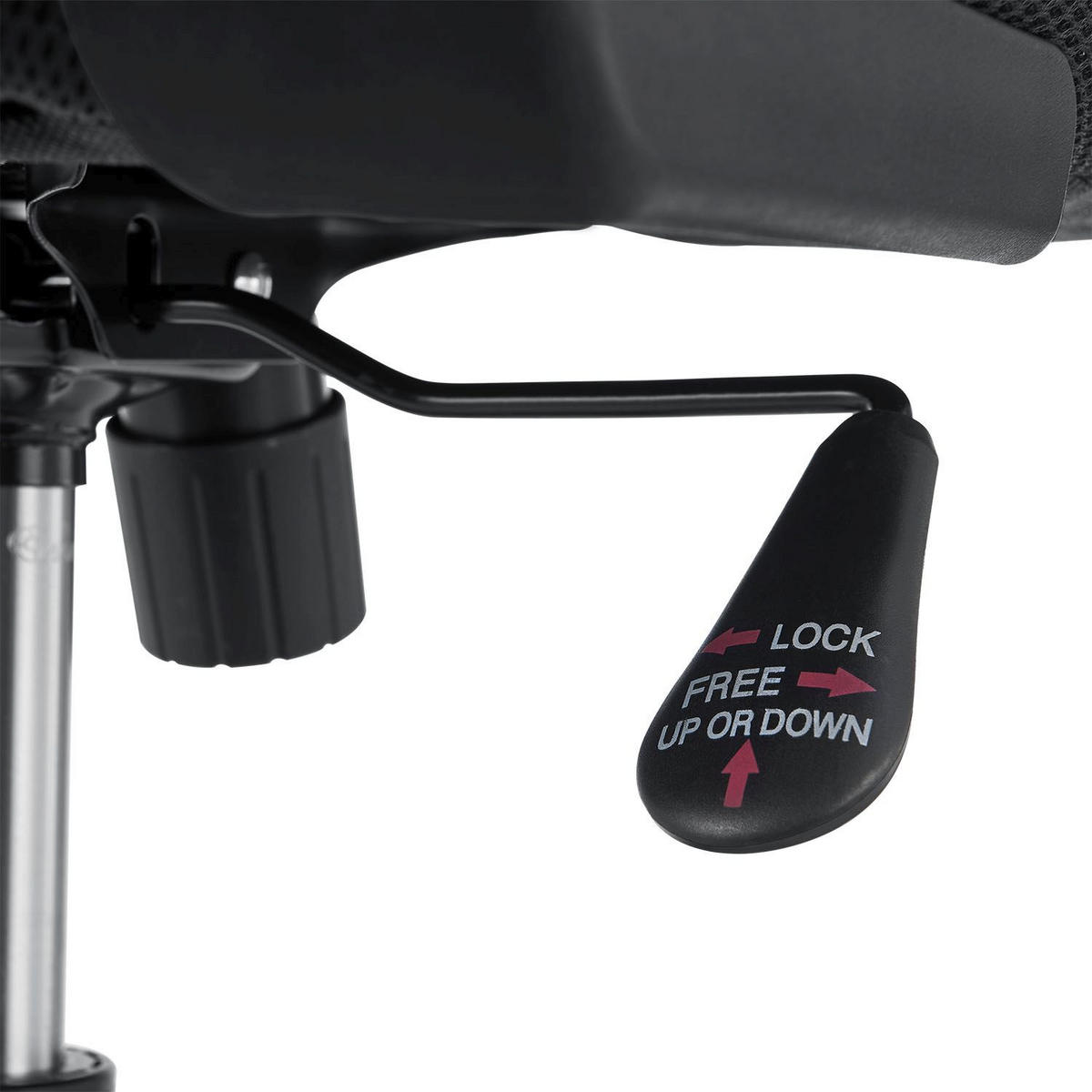 BÜROSTUHL Baltimore Schwarz - Schwarz, Kunststoff (59/123/60cm) - Juskys