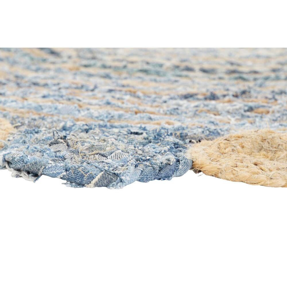 TEPPICH Blau Bunt Indianer (200 x 200 x 1 cm) - Multicolor, Naturmaterialien (200/200cm) - DKD Home Decor