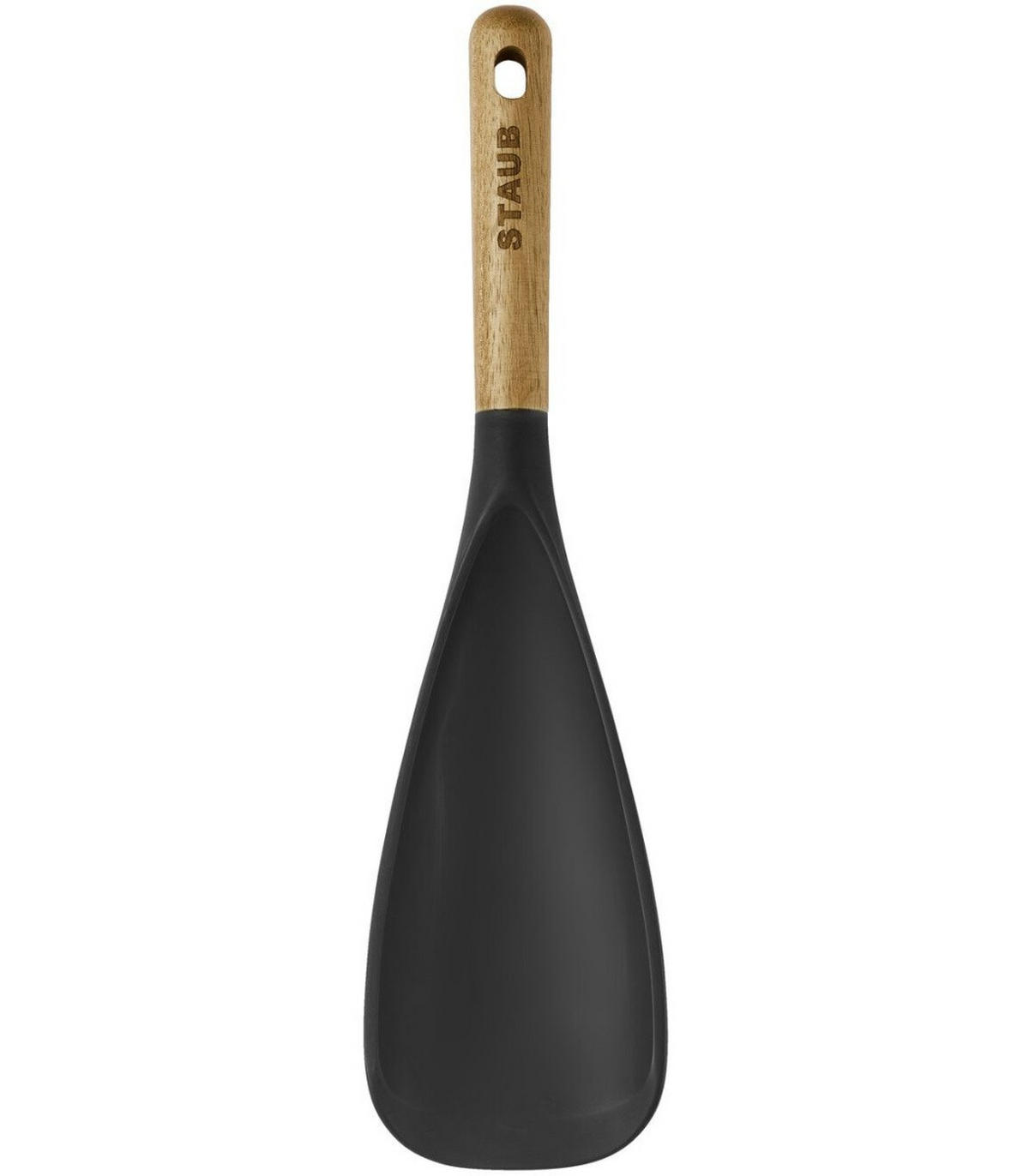 SCHÖPFKELLE Küchenlöffel 30 cm - Schwarz, Holz (8/2/30cm)