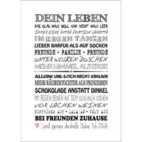 BILD 29x41 cm Typografie Liebe Freundin - Weiß, Holzwerkstoff (29/41/2cm) - artissimo