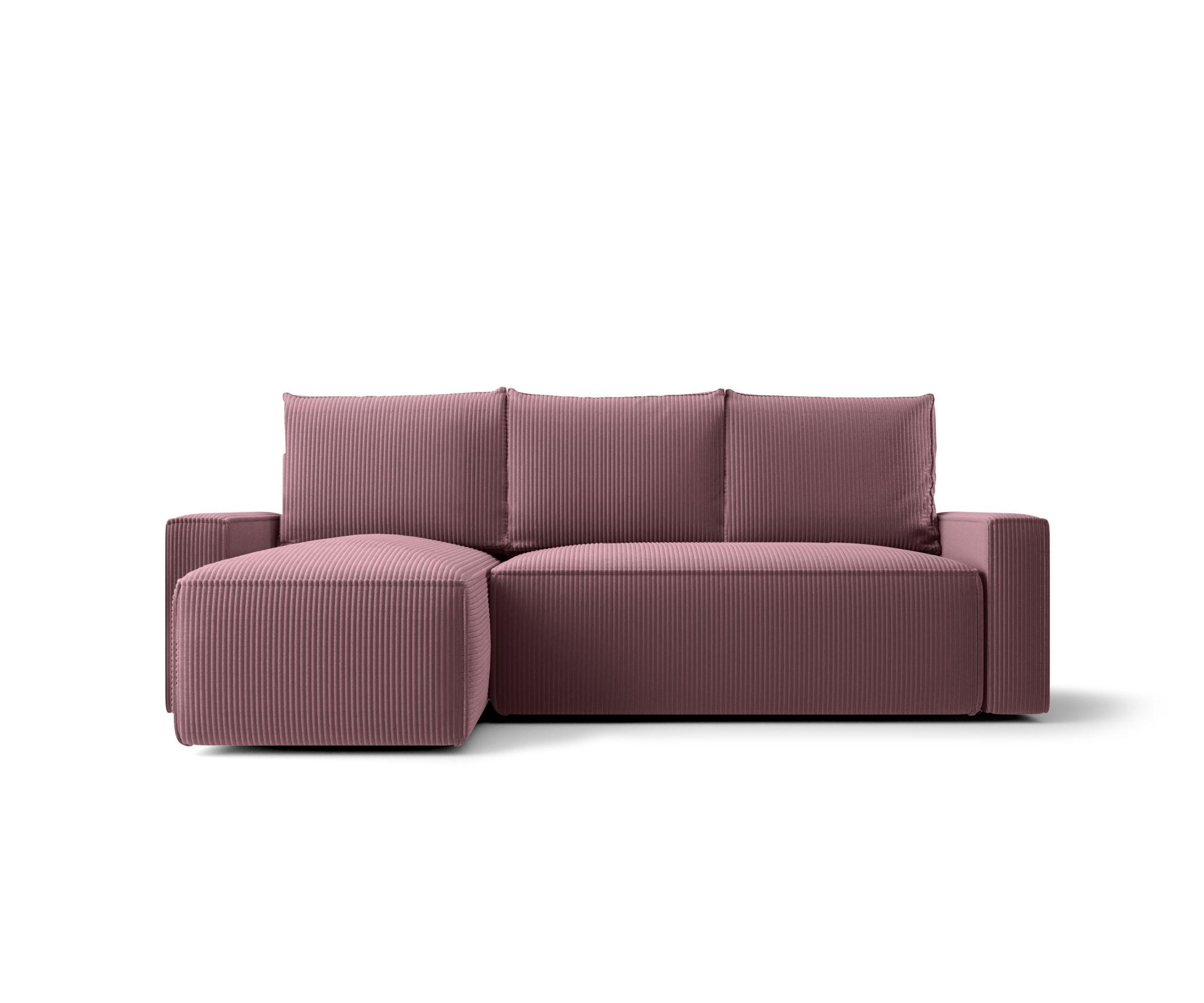 ECKSOFA mit Schlaffunktion SAVIO Poso 130 Links - Flieder, Textil (232/140cm) - Bedante
