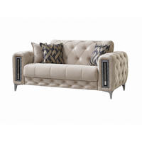 2-SITZER SOFA Rosario Beige - Beige, Holzwerkstoff/Kunststoff (167/80/100cm)