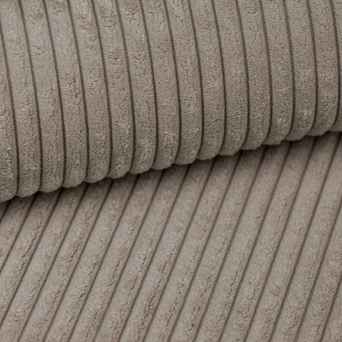 ECKSOFA Karl L mit Bettkaste und Schlaffunktion, Taupe - Taupe, Textil (244/145cm) - KS Home Concept