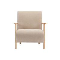 SESSEL mit gerader Rückenlehne - 1 Person - Stoff - Beige - - Beige, Textil (70/81/82cm) - Vente-Unique