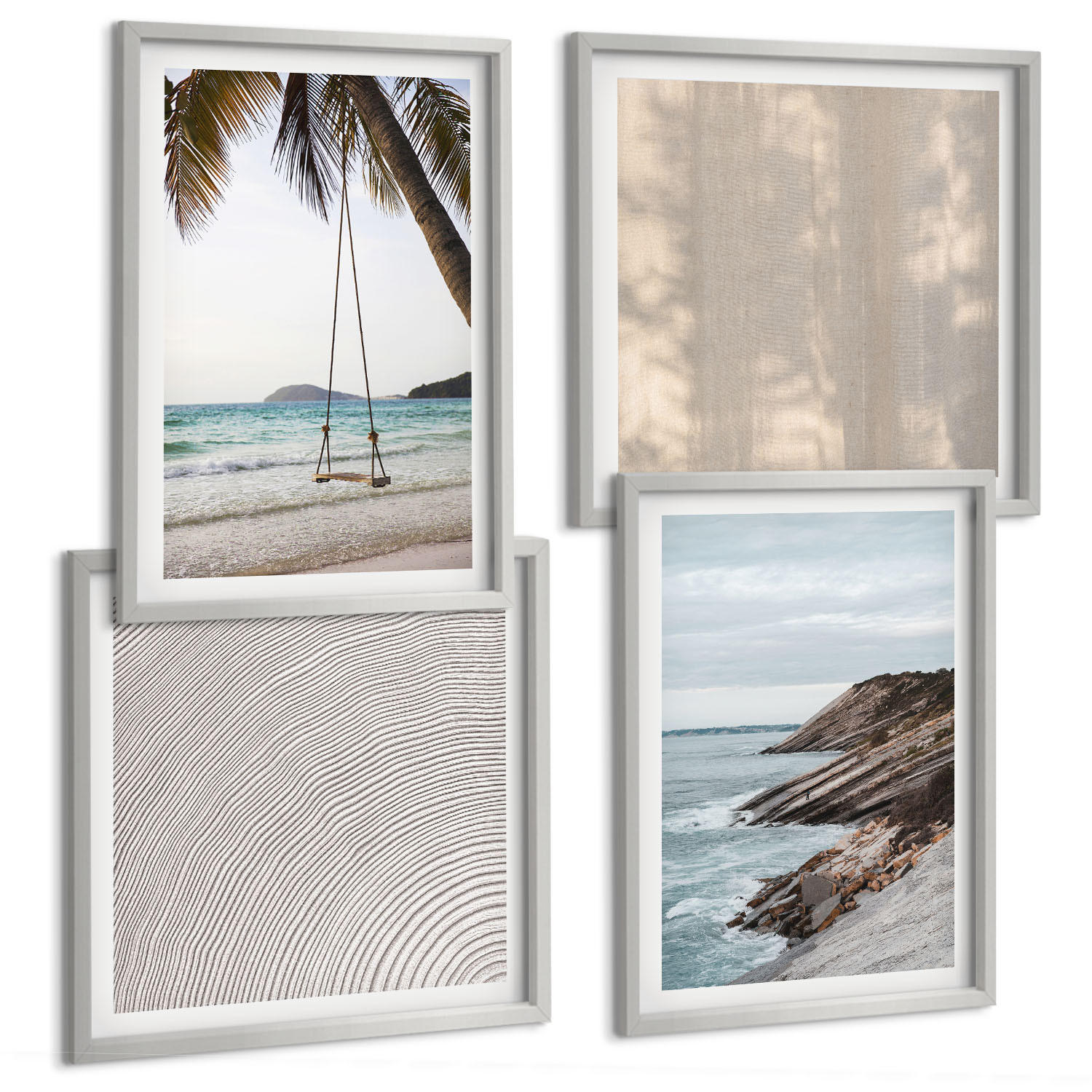 Tulup Bilder Silber 50x50 cm