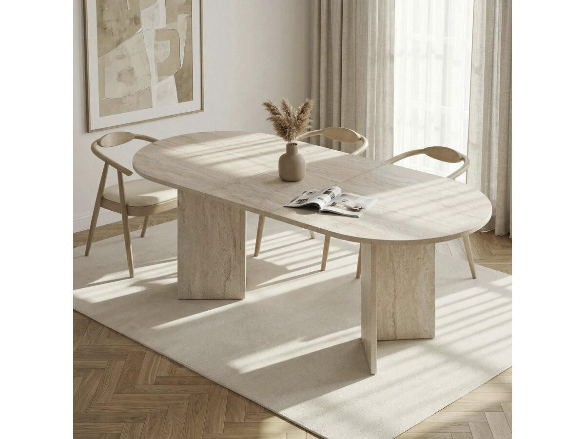 ESSTISCH sorell beige - Beige, Holz (200/90/75cm) - Habitat Garten
