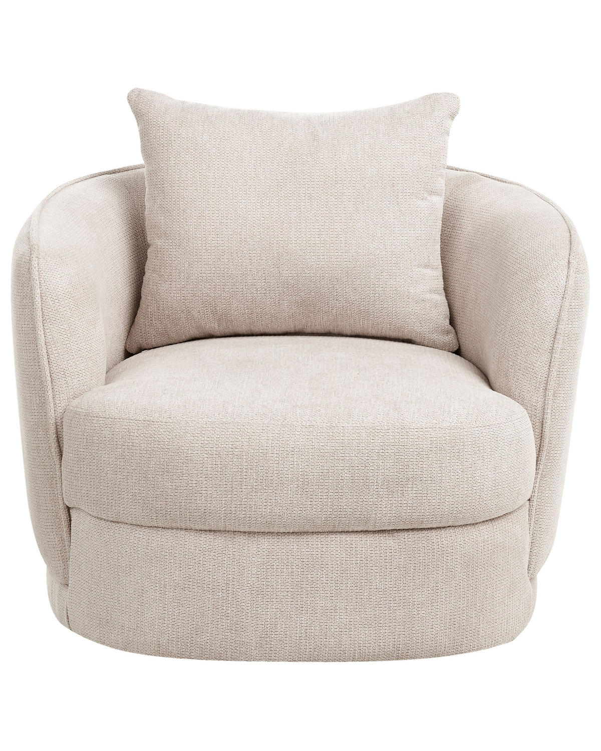 DREHSESSEL Beige Andalen - Beige, Textil (85/74/79cm) - Beliani