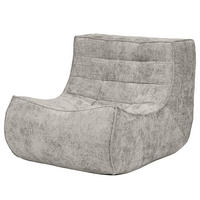 SESSEL - Bouclé - Grau, Textil (87/70/102cm) - home24