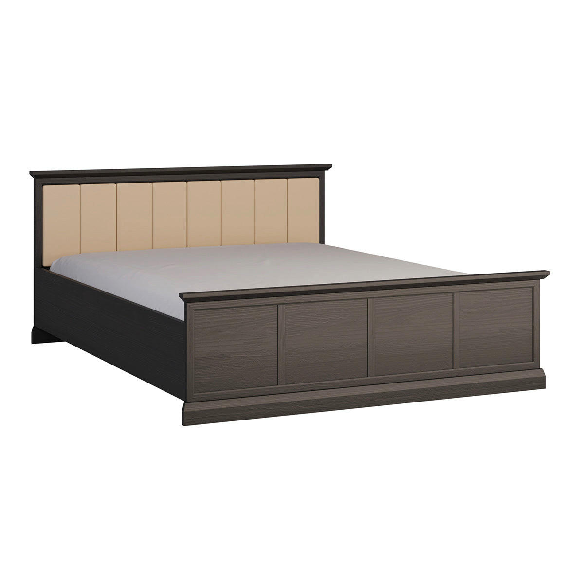 POSTELJA 160/200 Toja Antracitni les - rjava, leseni material (160/200cm) - Petits-meubles