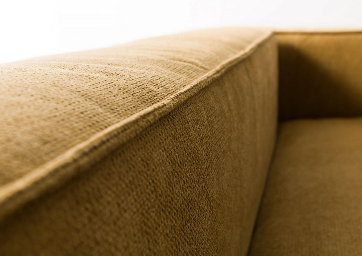 ECKSOFA modular 175x92x64 gelb BRUGGE - Gelb, Textil (175/92cm) - Massivmoebel24